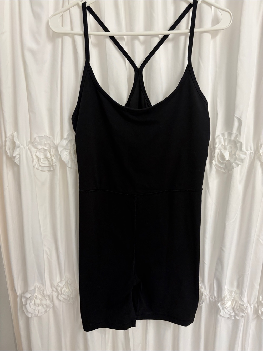 Old Navy Black Strappy Sleep Romper